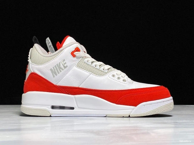 Rep TBkick Retro Air 3 University White Tinker Red Jordan CJ0939-100 0716
